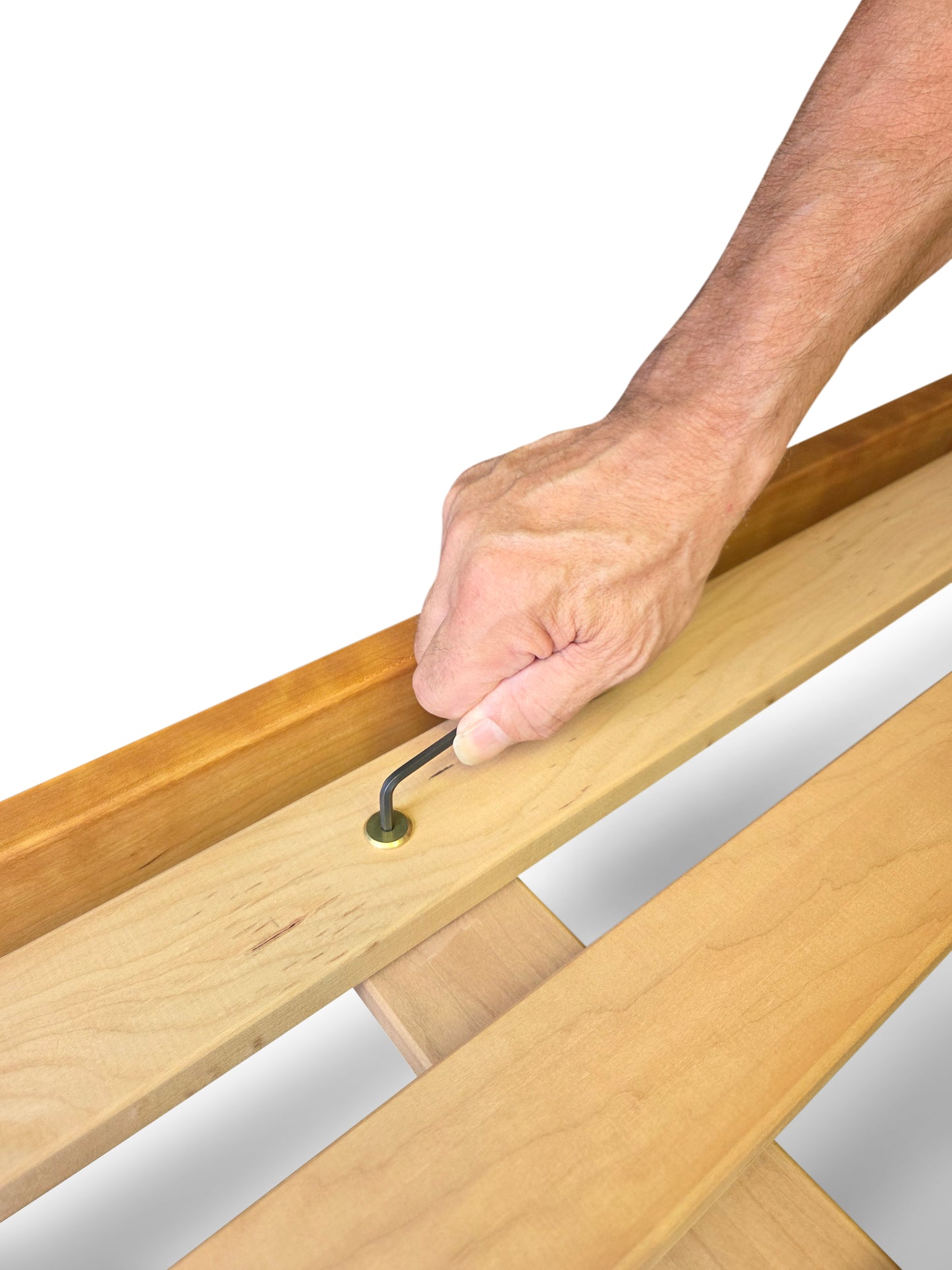 Solid cherry shaker bed handcrafted by American Furniture Now